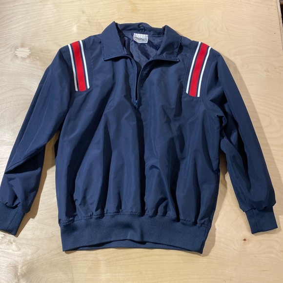 Honig’s Whistle Stop Men's Navy Pullover with Red Stripes XL (DV) - Picture 4 of 14